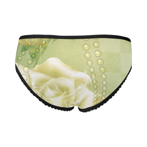Beautiful soft green roses Women's All Over Print Girl Briefs (Model L14)