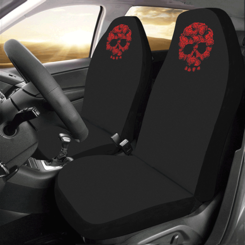 Rose Skull Car Seat Covers (Set of 2)