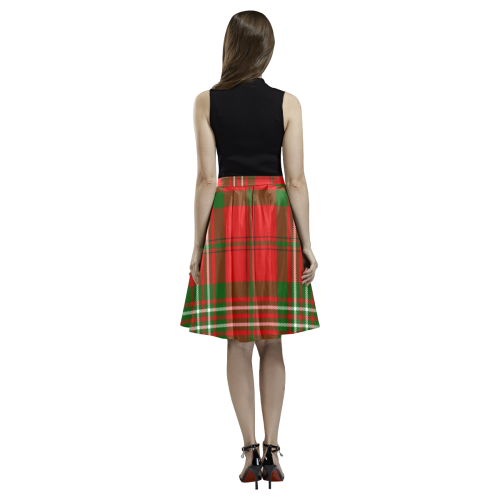 Scott tartan Melete Pleated Midi Skirt (Model D15)