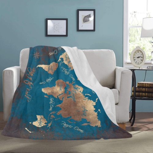 world map #map #worldmap Ultra-Soft Micro Fleece Blanket 60"x80"