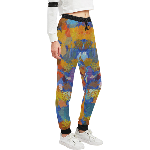 Colorful paint strokes Unisex All Over Print Sweatpants (Model L11)
