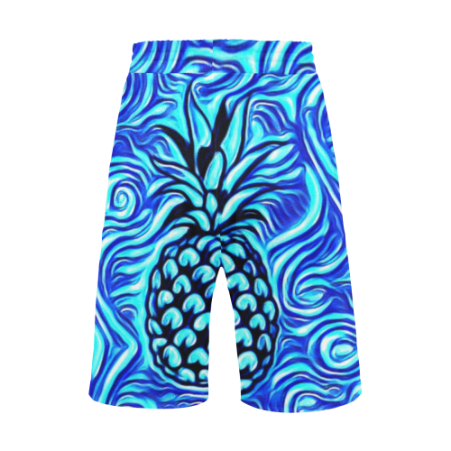 mermaid pineapple Men's All Over Print Casual Shorts (Model L23)