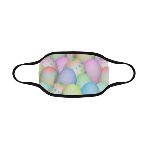 Pastel Colored Easter Eggs Mouth Mask