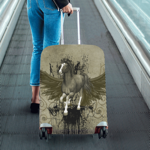 Wild horse with wings Luggage Cover/Medium 22"-25"