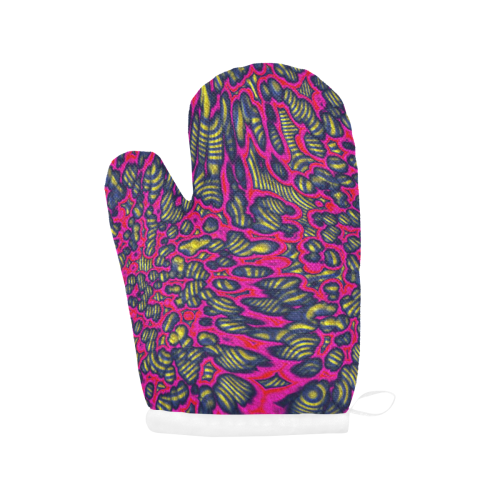 70s chic 1 Oven Mitt (Two Pieces)