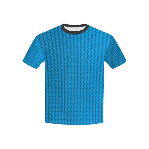 PLASTIC Kids' All Over Print T-Shirt with Solid Color Neck (Model T40)