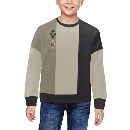 Casual Style All Over Print Crewneck Sweatshirt for Kids (Model H29)