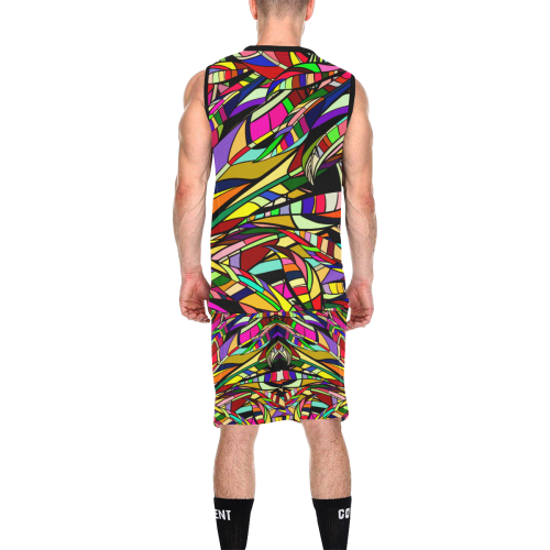colorful abstract All Over Print Basketball Uniform