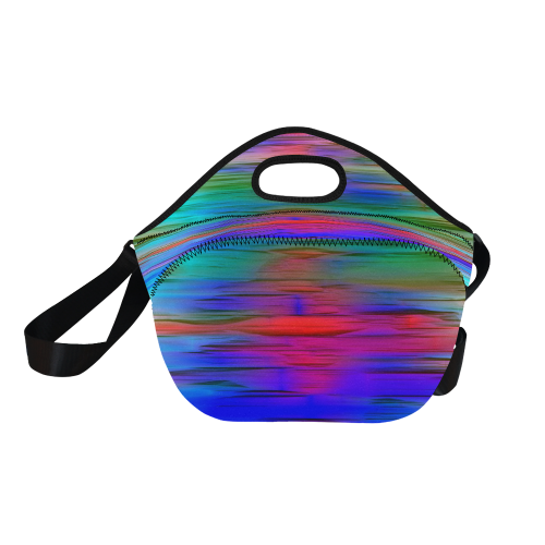 noisy gradient 1 by JamColors Neoprene Lunch Bag/Large (Model 1669)