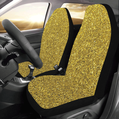 Gold Glitter Car Seat Covers (Set of 2)