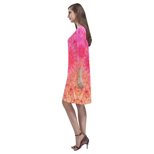 petales 17 Rhea Loose Round Neck Dress(Model D22)