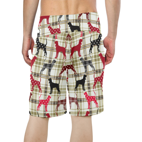 Black and Tan Coonhound Men's All Over Print Board Shorts (Model L16)