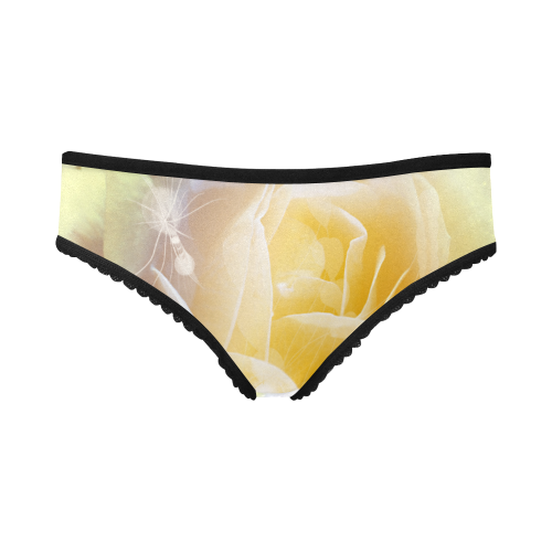 Soft yellow roses Women's All Over Print Girl Briefs (Model L14)