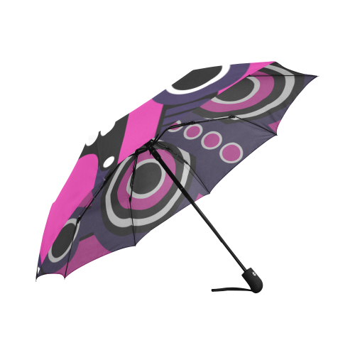 Pink Purple Tiki Tribal Auto-Foldable Umbrella (Model U04)