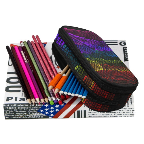 Rainbow by Nico Bielow Pencil Pouch/Large (Model 1680)