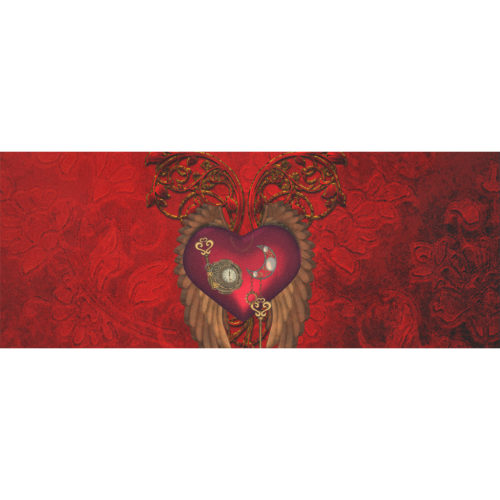 Beautiful heart, wings, clocks and gears Gift Wrapping Paper 58"x 23" (5 Rolls)