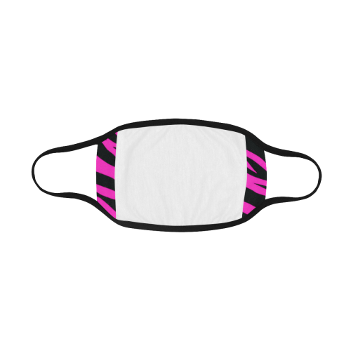 Hot Pink Zebra Stripes Mouth Mask