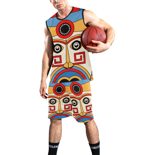Aztec Religion Tribal All Over Print Basketball Uniform
