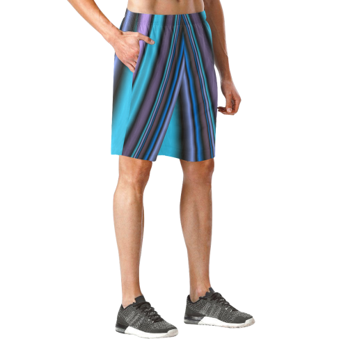 Cool Down Men's All Over Print Elastic Beach Shorts (Model L20)