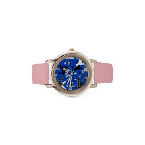 English_Setter Women's Rose Gold Leather Strap Watch(Model 201)