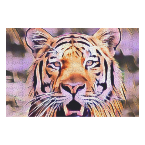 AnimalArtStudio  awesome Tiger  by JamColors 1000-Piece Wooden Photo Puzzles