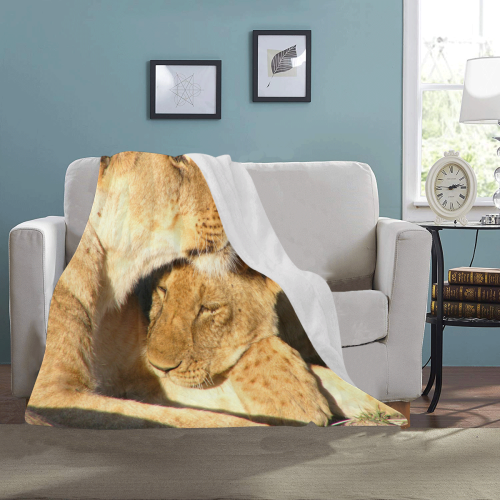 Lion And Cub Love Ultra-Soft Micro Fleece Blanket 40"x50"