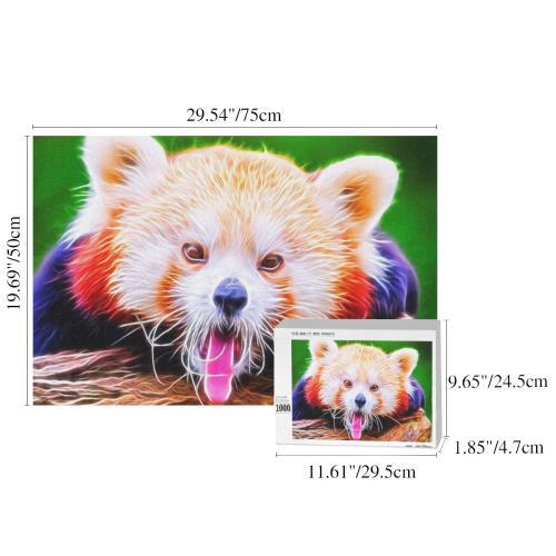 animal ArtStudio 5916 red Panda 1000-Piece Wooden Photo Puzzles