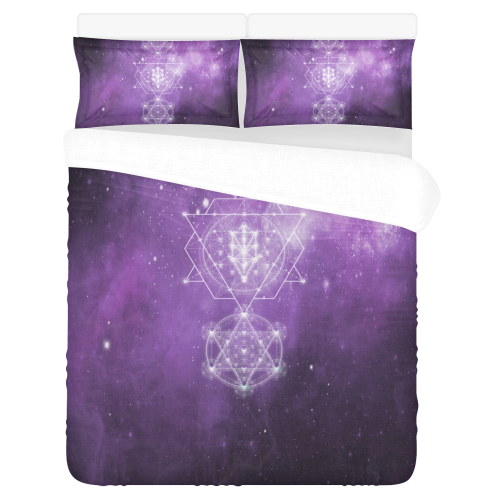 Sacred Geometry Stardust 3-Piece Bedding Set