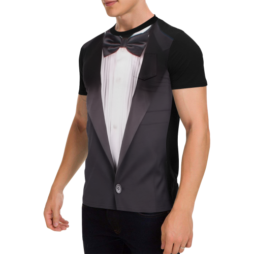 TUX Men's All Over Print T-Shirt with Chest Pocket (Model T56)