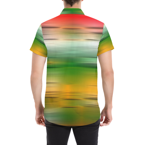 noisy gradient 3 by JamColors Men's All Over Print Short Sleeve Shirt (Model T53)