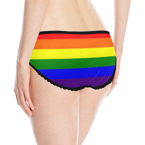 Rainbow Flag (Gay Pride - LGBTQIA+) Women's All Over Print Classic Briefs (Model L13)