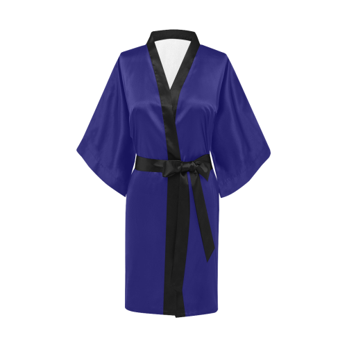 Penguin Wedding Royal Blue/Black Kimono Robe