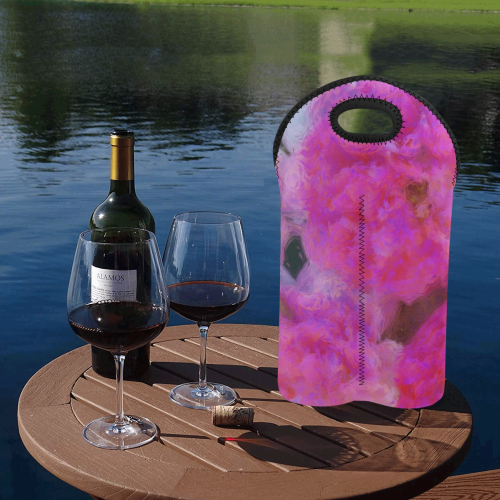 Painted Roses by JamColors 2-Bottle Neoprene Wine Bag