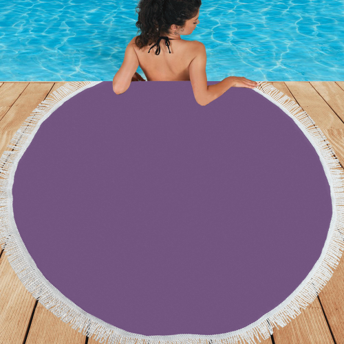color purple 3515U Circular Beach Shawl 59"x 59"