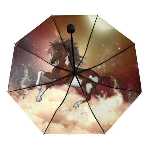 Wonderful wild horse in the sky Anti-UV Foldable Umbrella (Underside Printing) (U07)