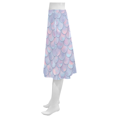 Mermaid Scales Mnemosyne Women's Crepe Skirt (Model D16)