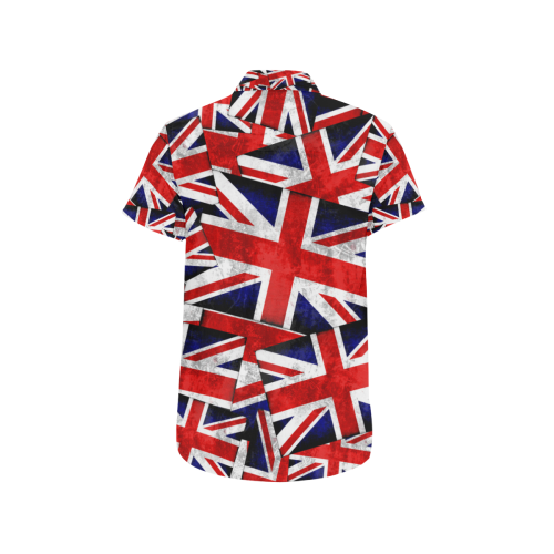 Union Jack British UK Flag Men's All Over Print Short Sleeve Shirt (Model T53)