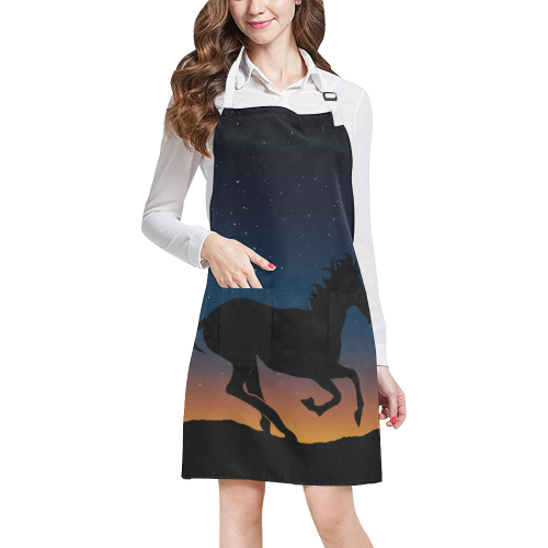 Unicorn Of The Night All Over Print Apron