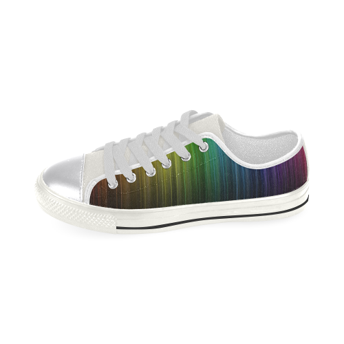 rainbow Women's Classic Canvas Shoes (Model 018)