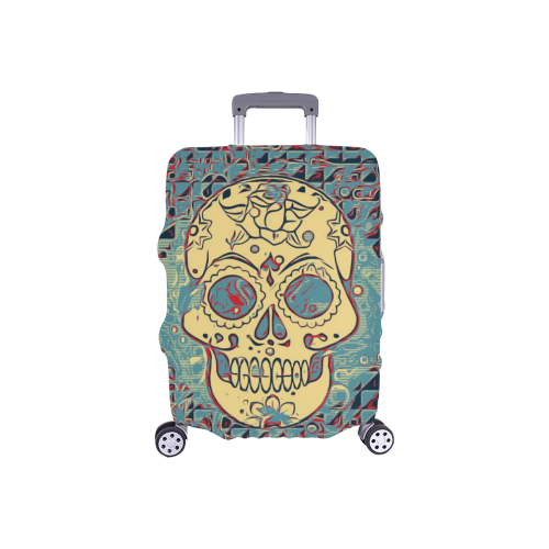 Trendy Skull 5171B by JamColors Luggage Cover/Small 18"-21"