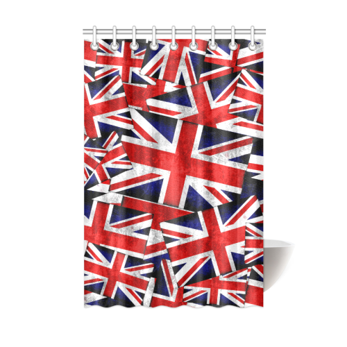 Union Jack British UK Flag Shower Curtain 48"x72"