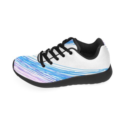 Design shoe blue white Women’s Running Shoes (Model 020)