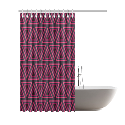 Tribal Ethnic Triangles Shower Curtain 72"x84"