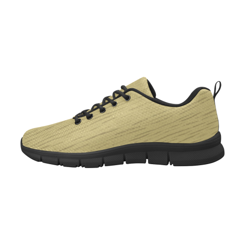 Dark Golden Wall Women's Breathable Running Shoes/Large (Model 055)