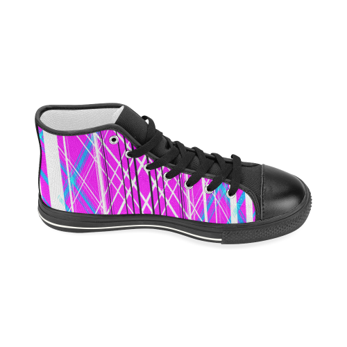alessoninstrips Women's Classic High Top Canvas Shoes (Model 017)