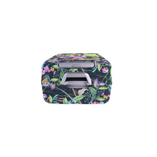 Tropical Flowers Butterflies Feathers Wallpaper 1 Luggage Cover/Small 18"-21"