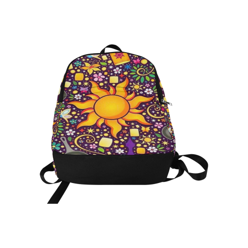 Woke Sun Dance Rave Festival Fabric Backpack for Adult (Model 1659)