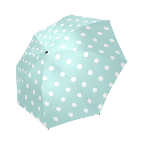 Bleached Coral with Polka Dots Foldable Umbrella (Model U01)