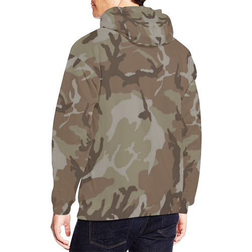 CAMOUFLAGE-DESERT 2 All Over Print Hoodie for Men/Large Size (USA Size) (Model H13)