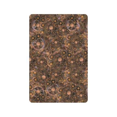 Steampunk Cogs Doormat 24"x16" (Black Base)